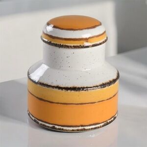 Vintage Stonehenge Midwinter Sun sugar Container Canister Jar bowl with lid